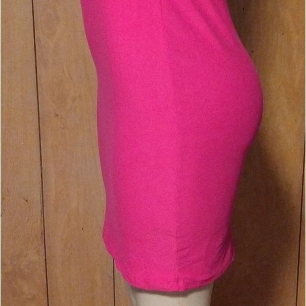 Pink Striped Bodycon Dress S - Picture 2 of 7